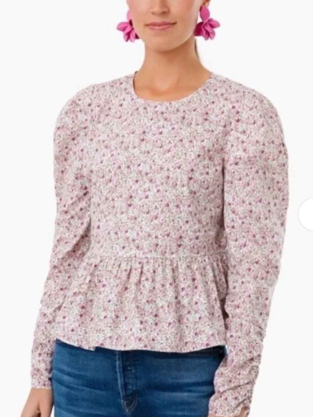 Hyacinth House Floral Peplum Top
